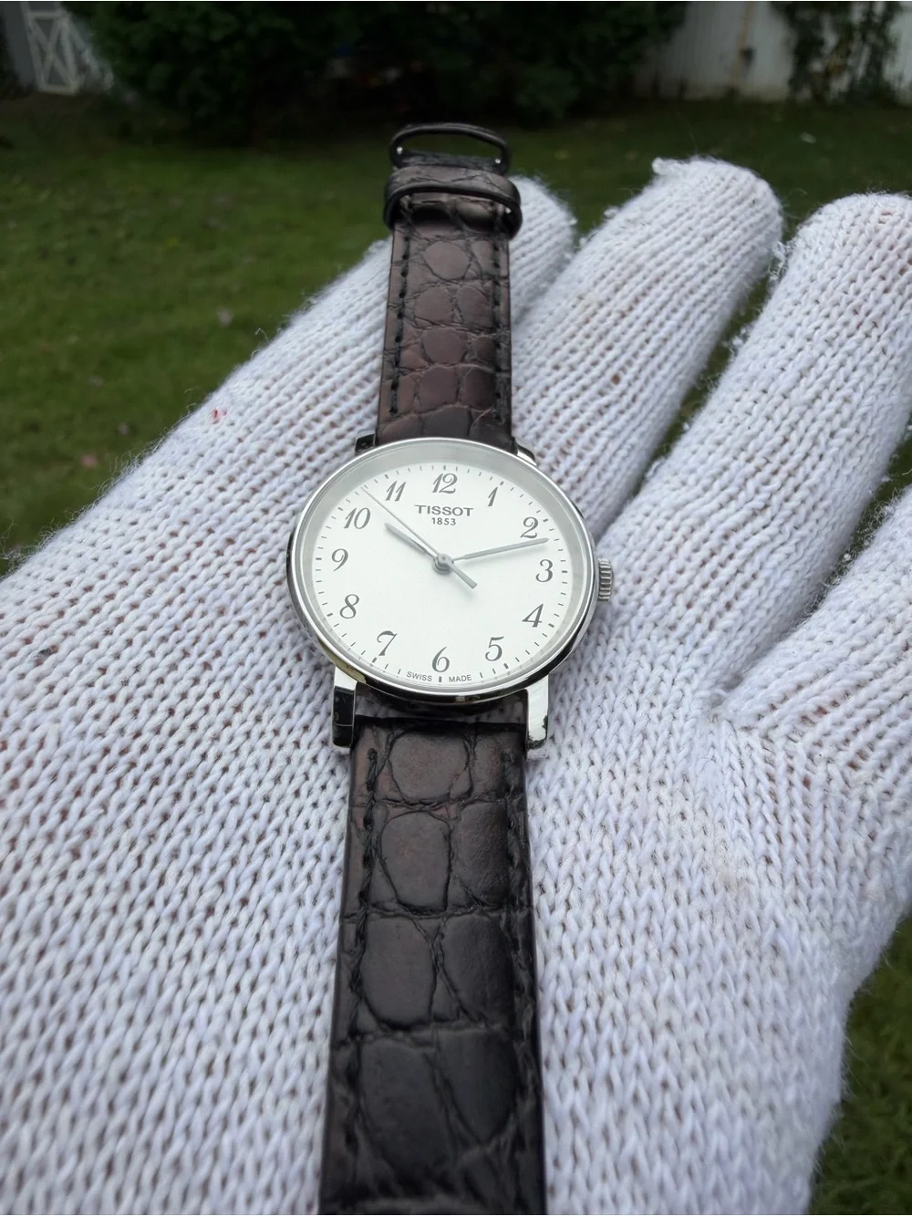 Tissot Everytime Small 30mm Watch T109210A White Dial Arabic Leather Sapphire
